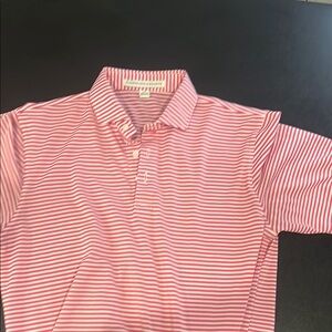Pink Striped Polo Shirt